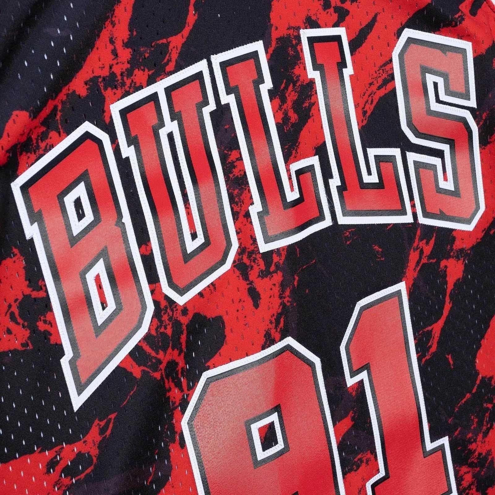 Camiseta Mitchell and Ness Chicago Bulls Dennis Rodman 91 Marble-2