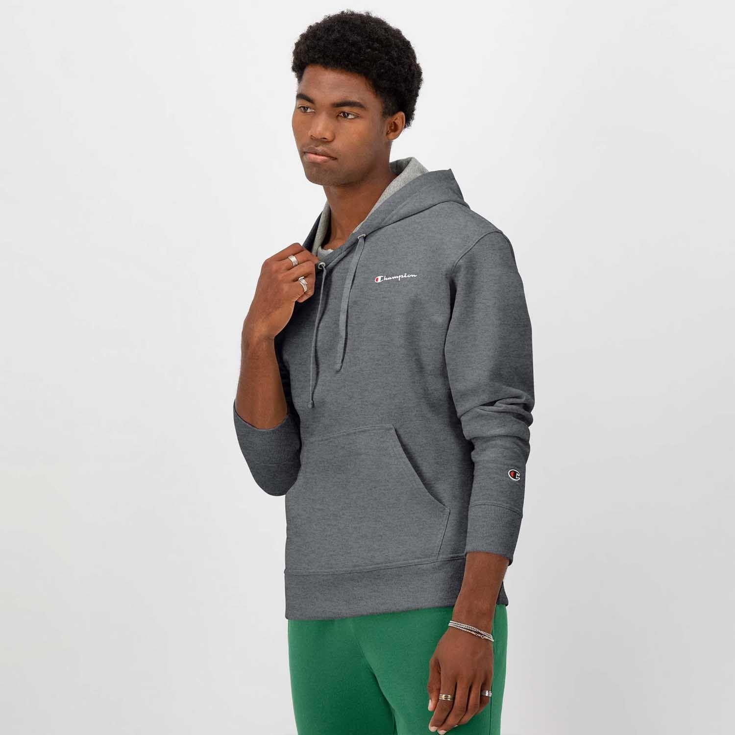Poleron Hombre Champion Hoodie PG Fleece Gris-2