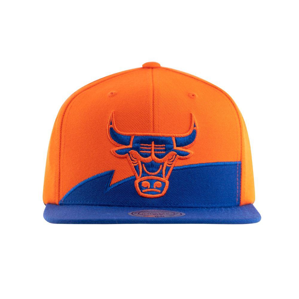 Gorro Snapback Chicago Bulls Olas Naranjo Mitchell And Ness-0