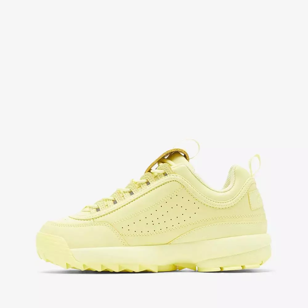 Zapatillas De Mujer Fila Disruptor II Amarillo-1