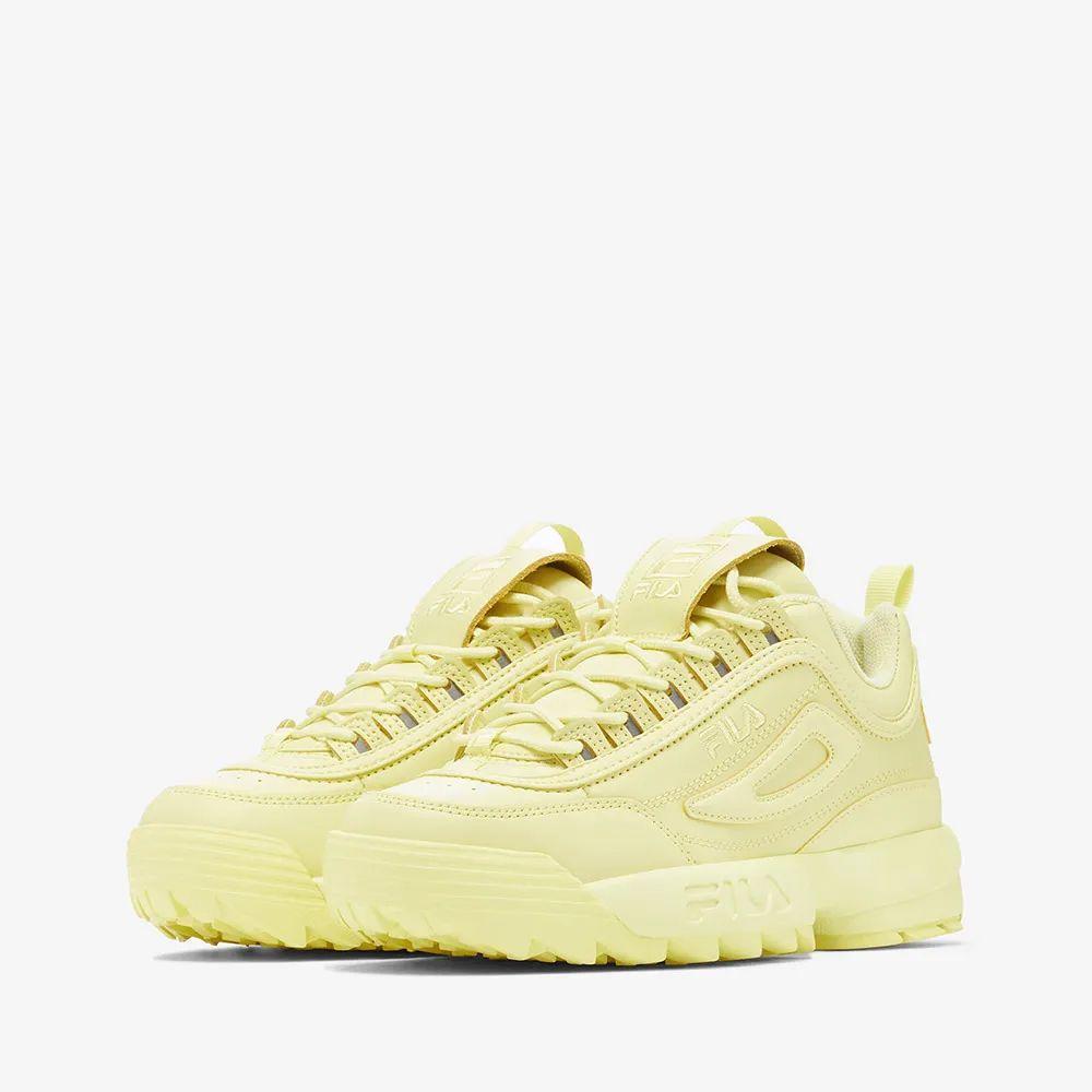 Zapatillas De Mujer Fila Disruptor II Amarillo-2