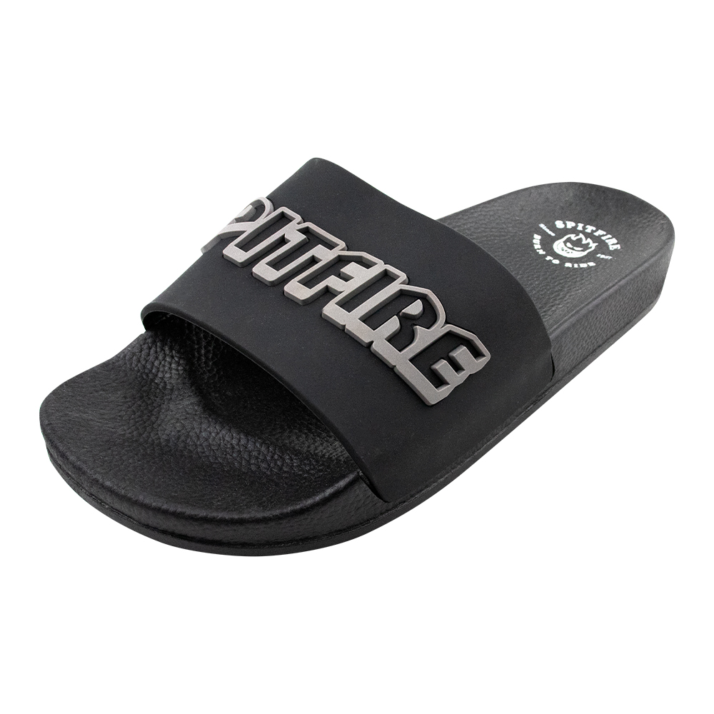 Sandalias Hombre Slip On Negro Gris Spitfire-1