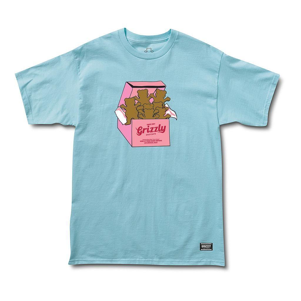 Polera Hombre Grizzly Griptape Bakers Dozen Azul-0