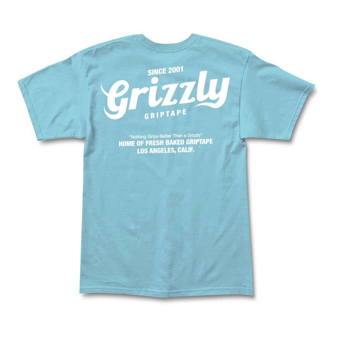Polera Hombre Grizzly Griptape Bakers Dozen Azul-1