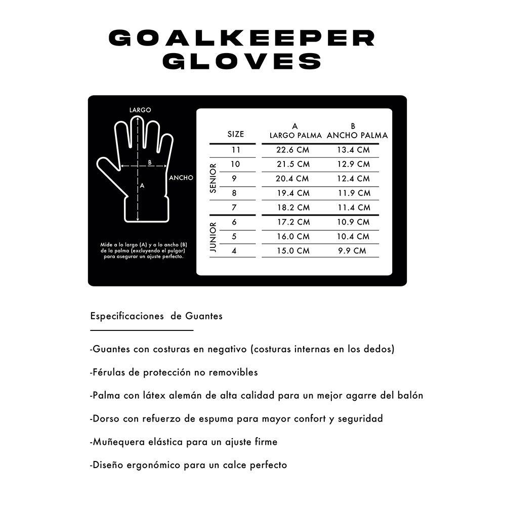 Guantes Arquero Portero Fútbol Golie Adulto Azul Cac1ke-8