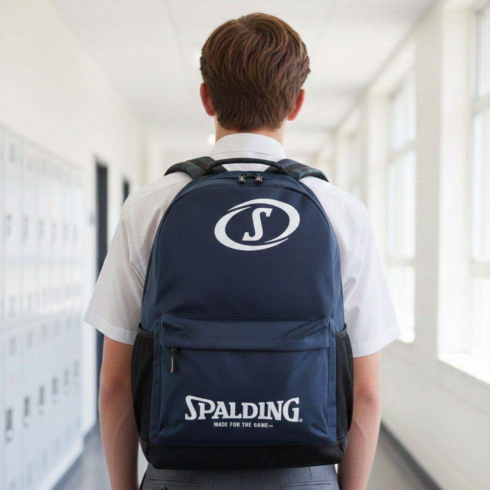 Mochila Escolar Azul Logo 25L Spalding-4