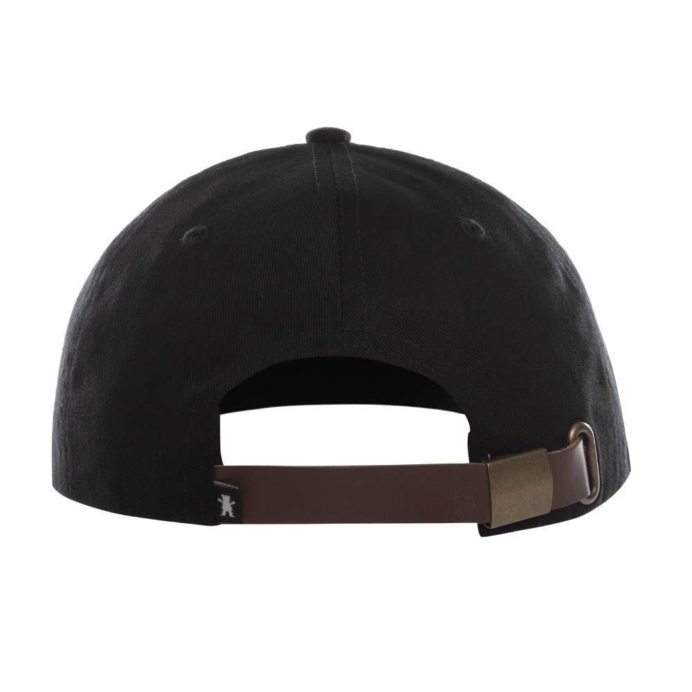 Jockey Negro Grizzly Old English Strapback Raised Embroidery-4