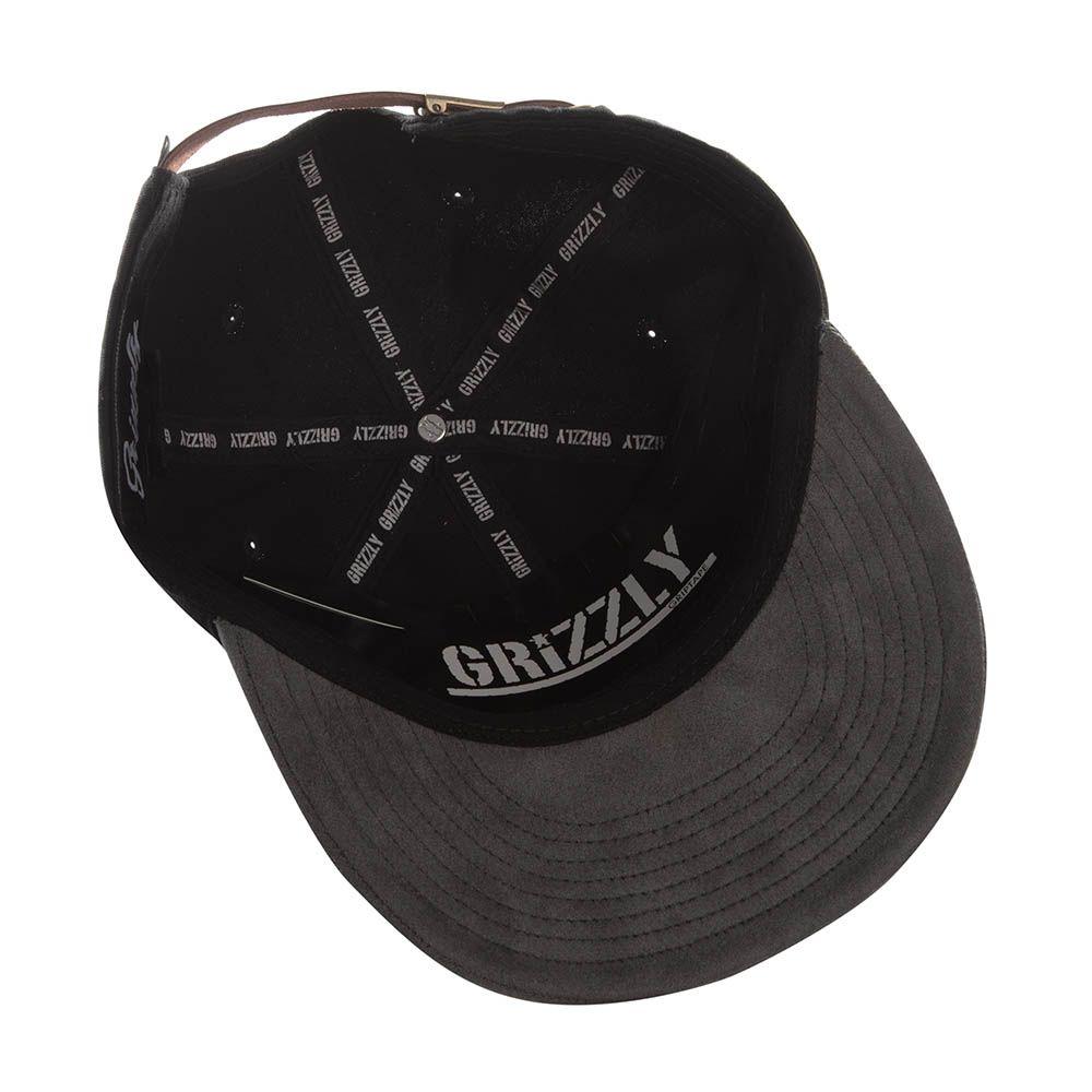 Jockey Negro Grizzly Old English Strapback Raised Embroidery-5