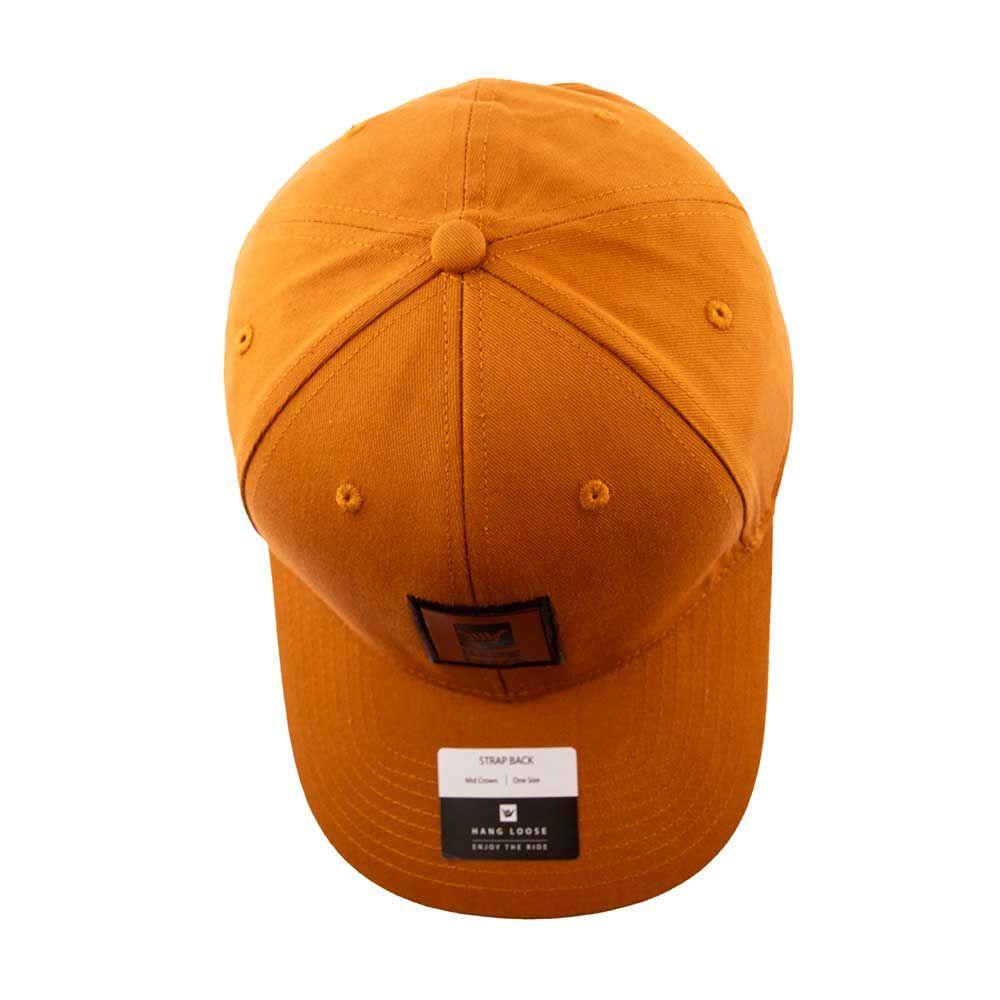 Jockey Gorro Hombre Curvo Naranjo Hang Loose-4