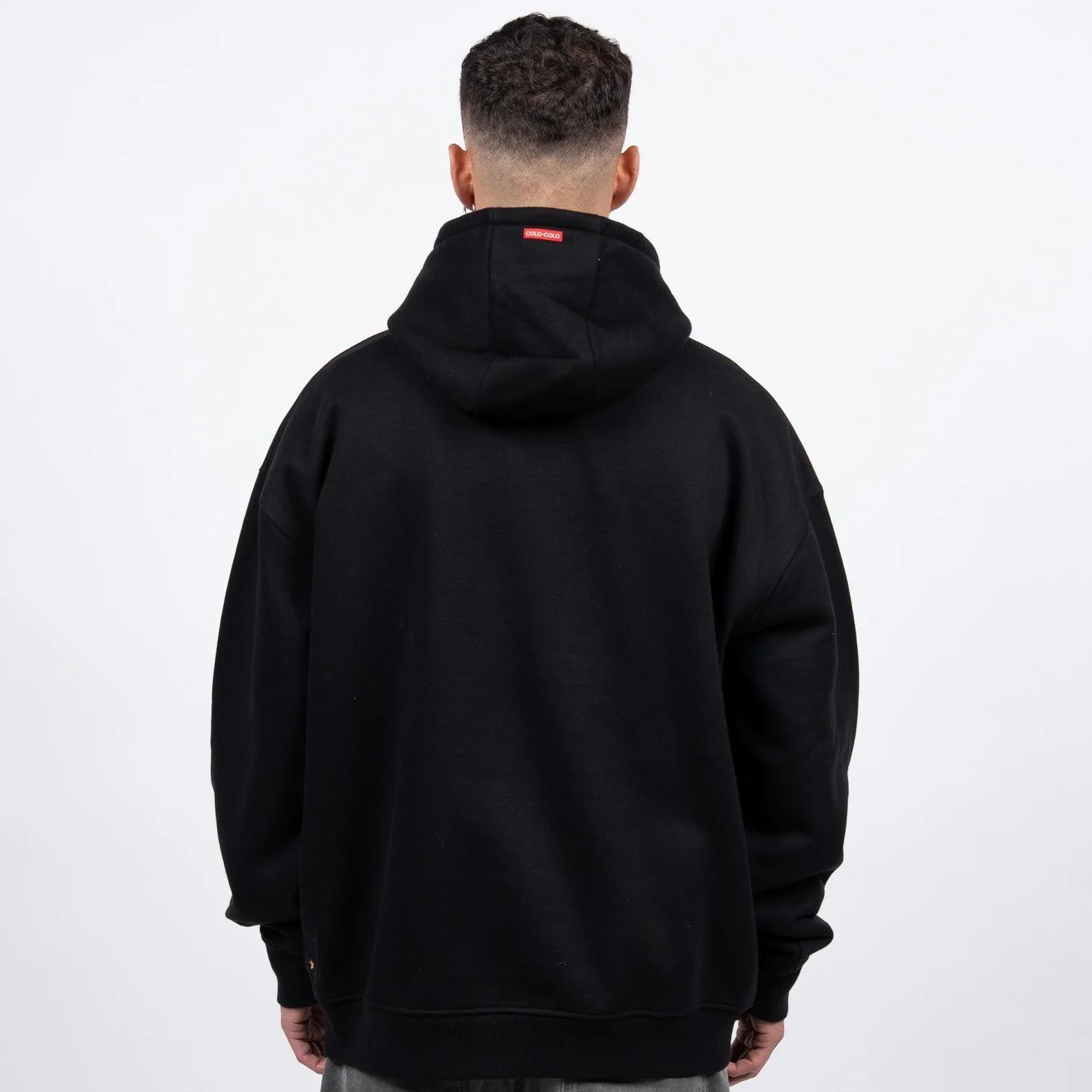 Poleron Hoodie Colo Colo Urbano "...Por El Colo" Negro-1