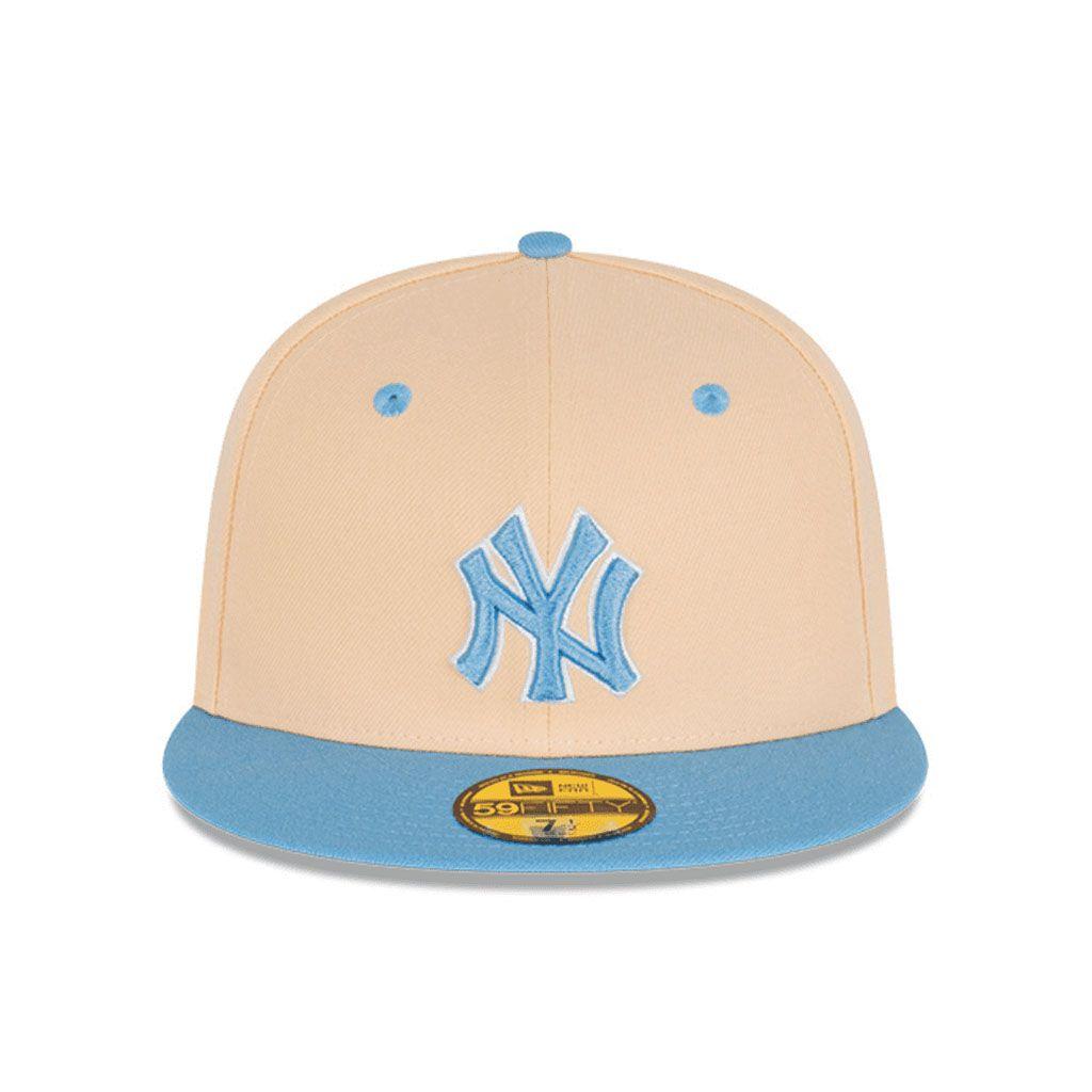 Jockey New York Yankees MLB Ice Latte 59Fifty Vicera Plana Caps-0