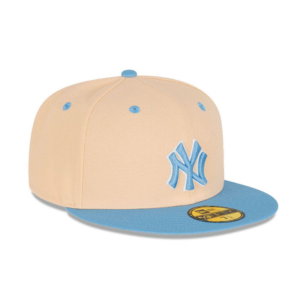 Jockey New York Yankees MLB Ice Latte 59Fifty Vicera Plana Caps-1