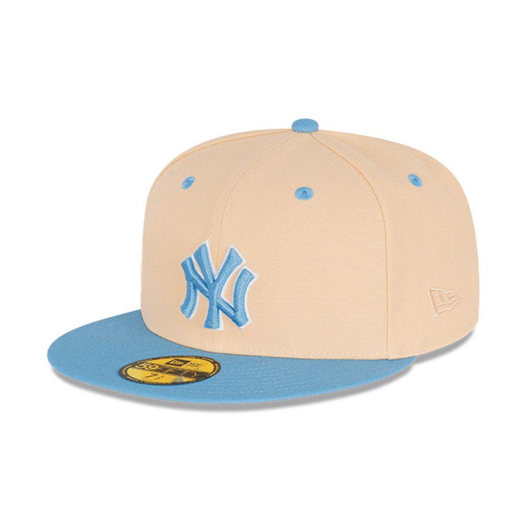 Jockey New York Yankees MLB Ice Latte 59Fifty Vicera Plana Caps-2