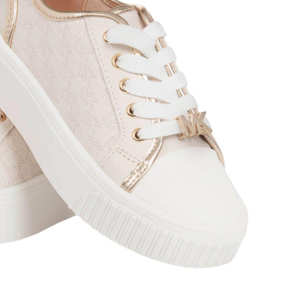 Zapatilla Mujer Michael Kors Summer Aline II Beige Gold Originales-2