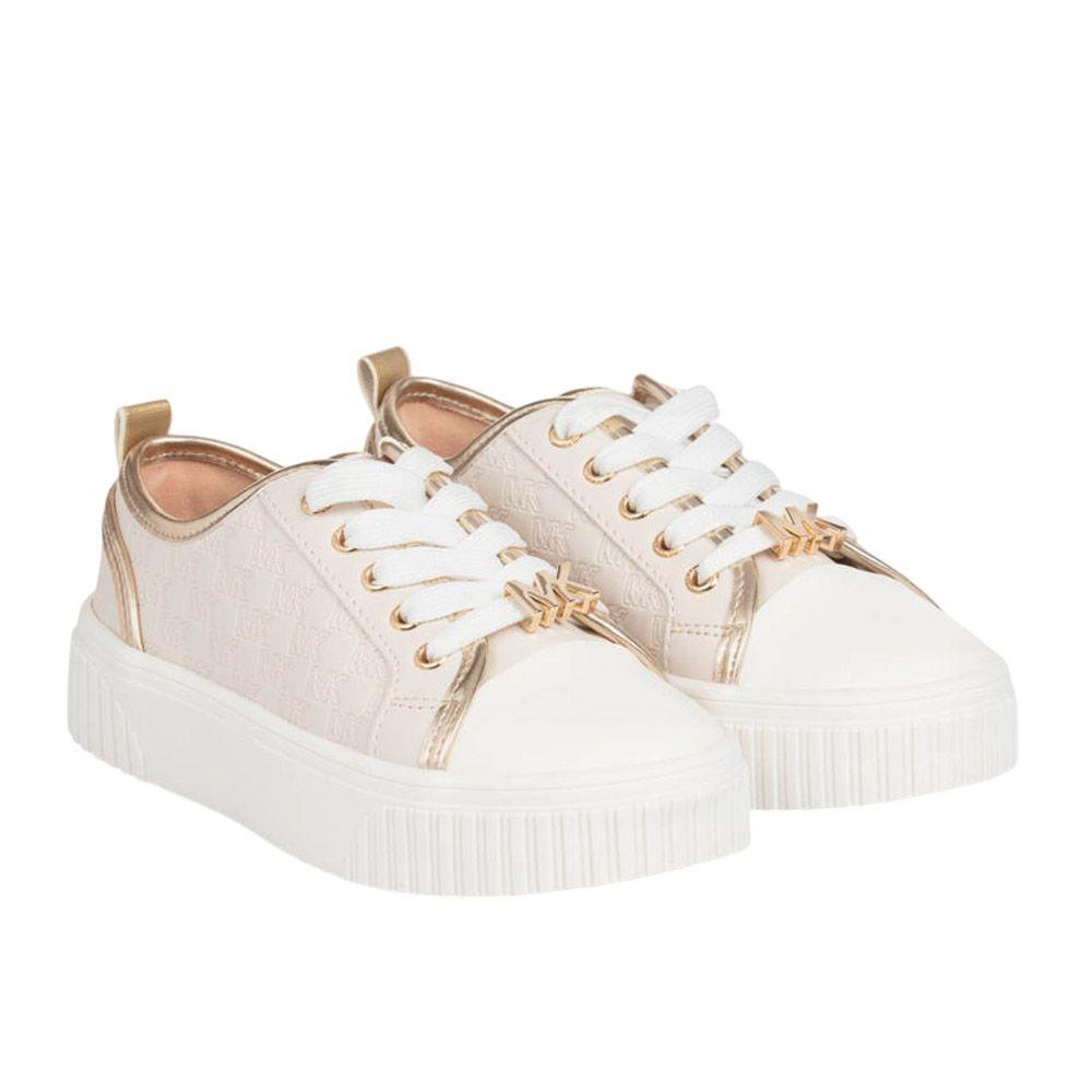 Zapatilla Mujer Michael Kors Summer Aline II Beige Gold Originales-4