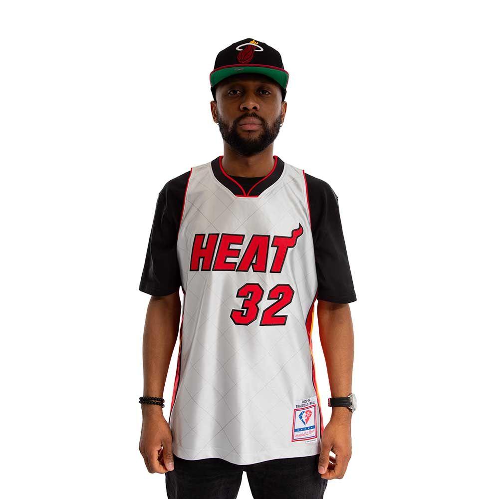 Camiseta Nba Shaquille O'Neal Miami Heat Mitchell & Ness 2005-06 Hardwood Classics 75th-0