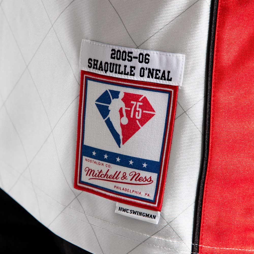 Camiseta Nba Shaquille O'Neal Miami Heat Mitchell & Ness 2005-06 Hardwood Classics 75th-4