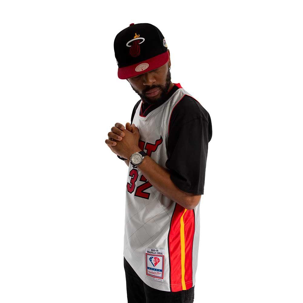 Camiseta Nba Shaquille O'Neal Miami Heat Mitchell & Ness 2005-06 Hardwood Classics 75th-5