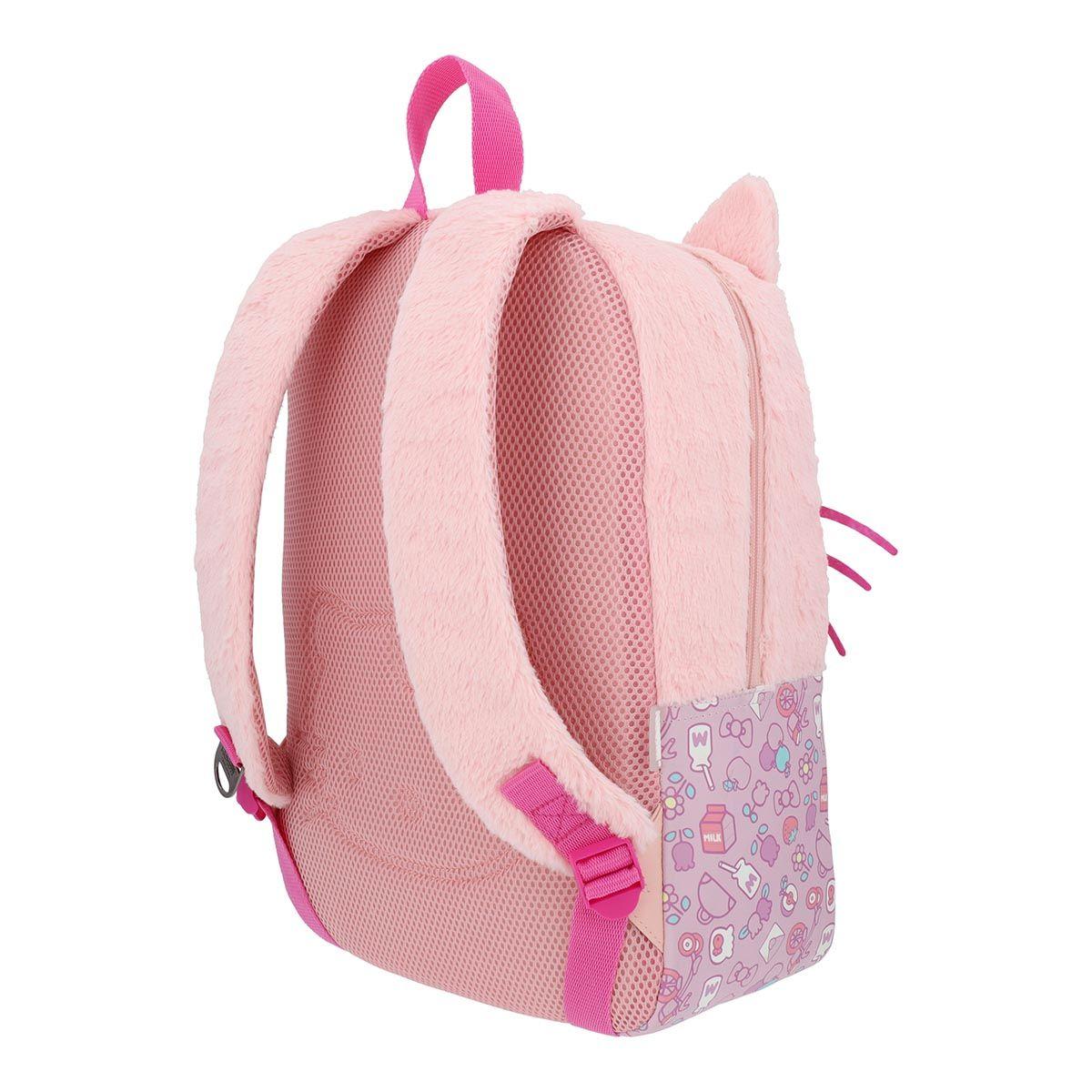 Mochila Hello Kitty Juvenil Fluffy Pink 17L-3