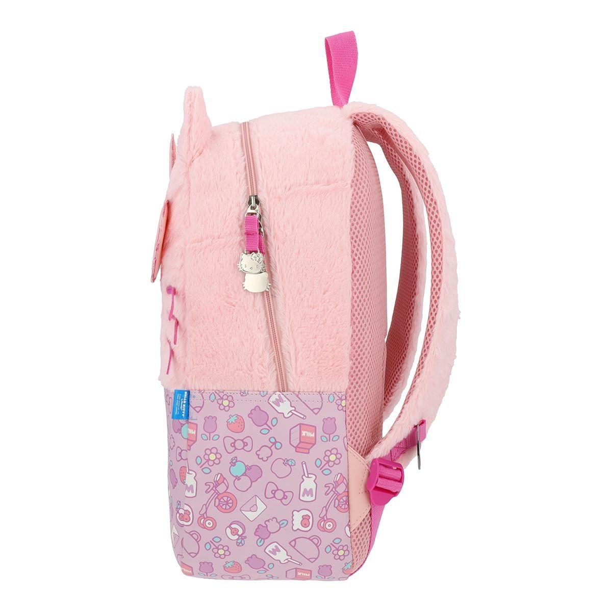 Mochila Hello Kitty Juvenil Fluffy Pink 17L-6