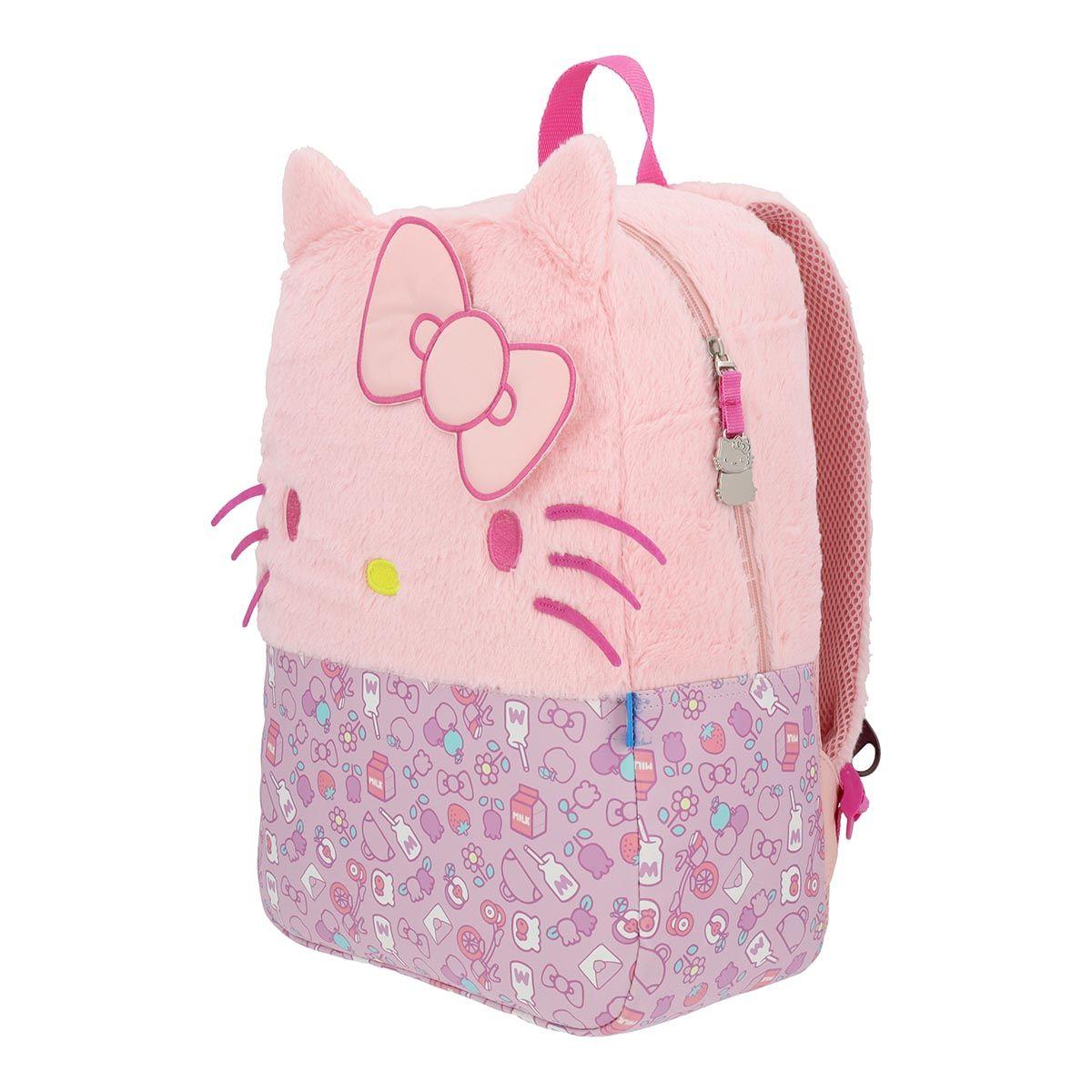Mochila Hello Kitty Juvenil Fluffy Pink 17L-7
