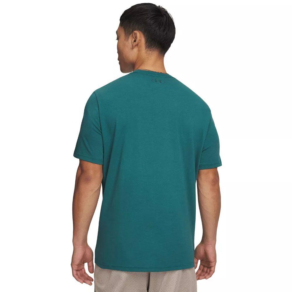 Polera Manga Corta Lifestyle Hombre Under Armour Turquesa-2