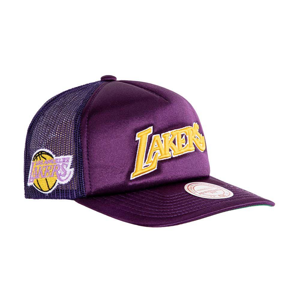 Jockey Gorro Trucker Nba Los Angeles Lakers Morado Mitchell And Ness-2