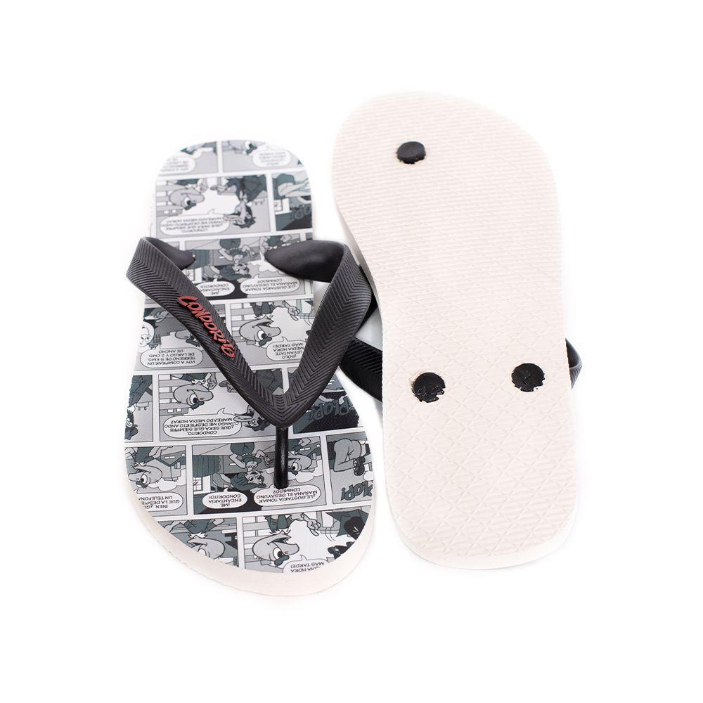Sandalias Hombre Hawaianas Gris Negro Condorito-4