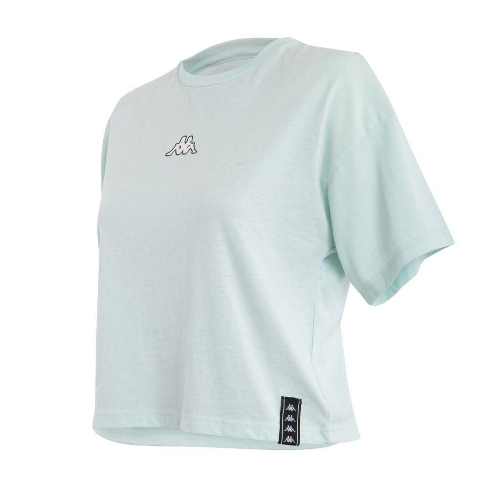 Polera Kappa Niña Mini Logo Turquesa-1
