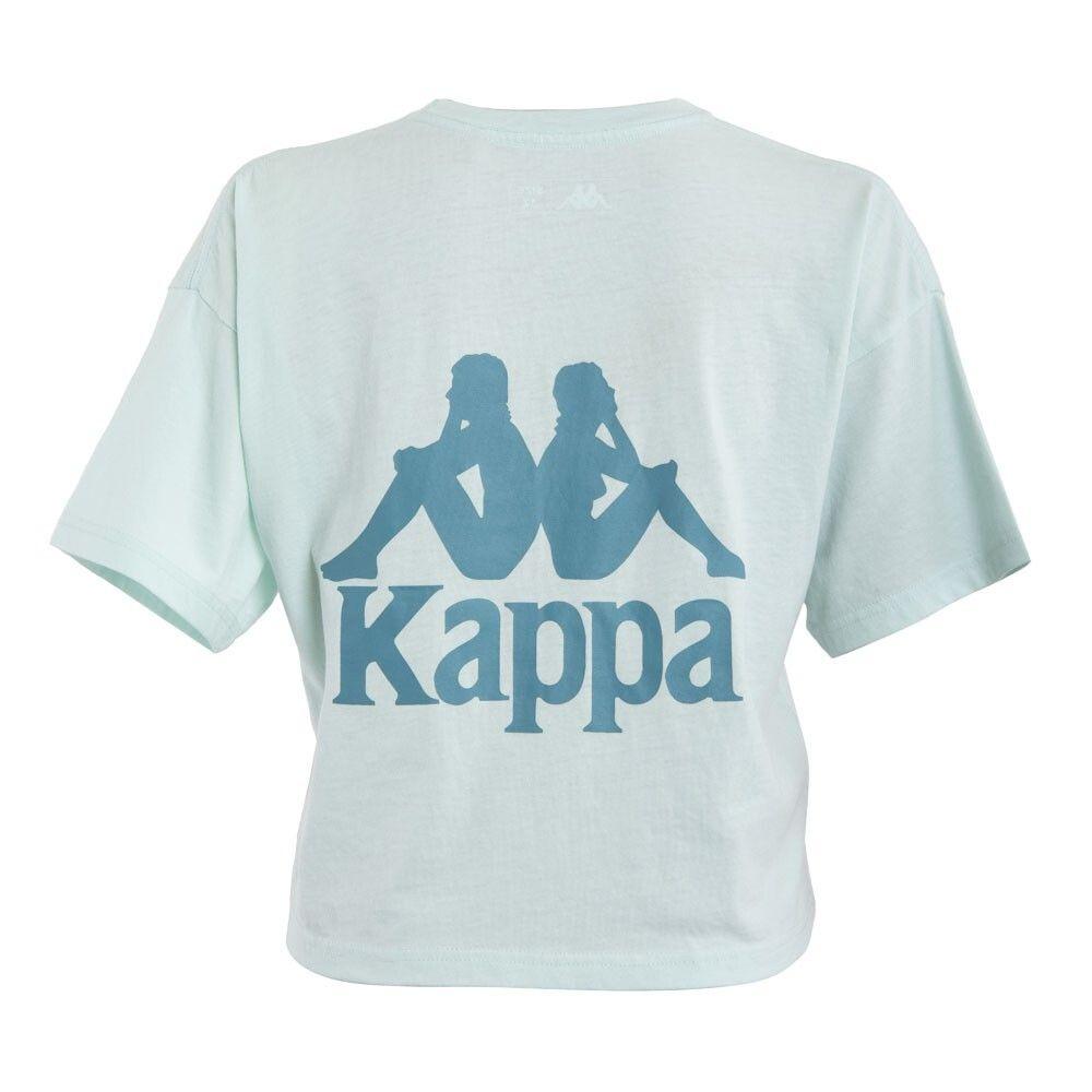 Polera Kappa Niña Mini Logo Turquesa-3