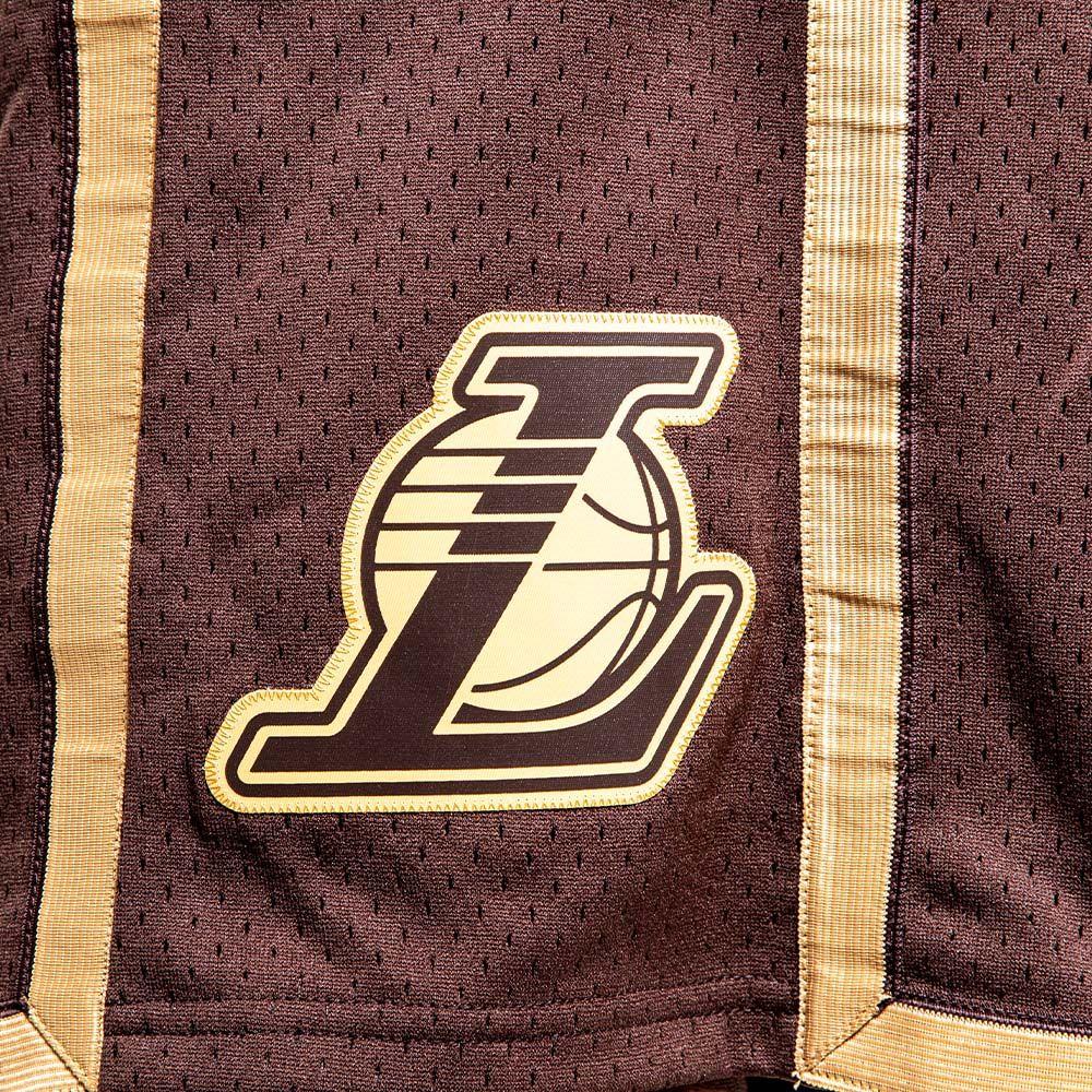 Short Nba Lux Brown Lakers 2009 Mitchell And Ness-5