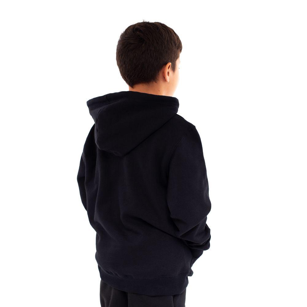 Polerón Con Capucha De Niño Long Fit Fire Negro Spitfire-5
