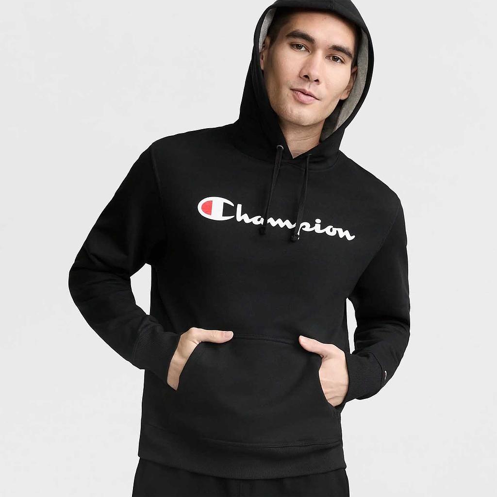 Poleron Hombre Champion Powerblend Graphic Negro-0