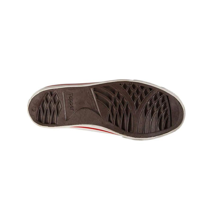 Zapatilla Lona Unisex Rojo Derby Topper-1