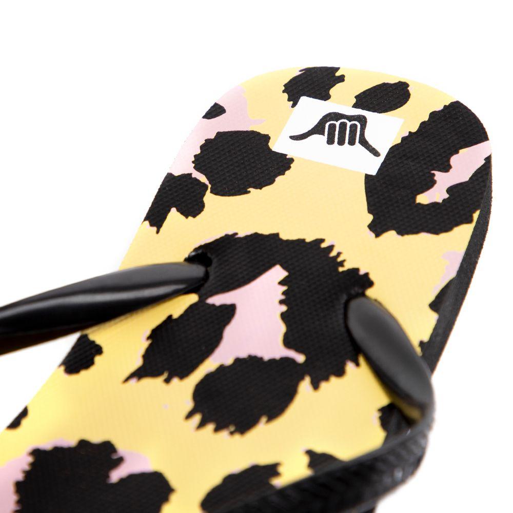 Sandalias Mujer Hawaianas Animal Print Amarillo Hang Loose-4