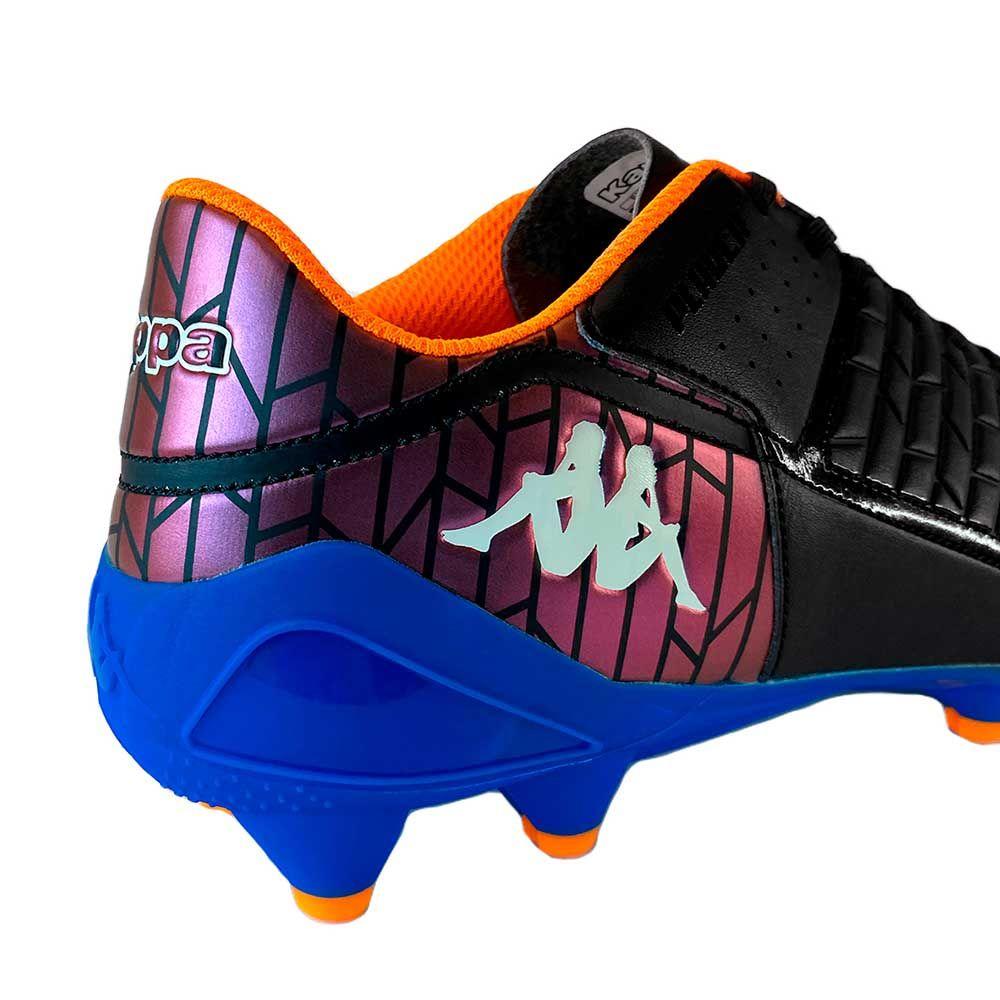 Zapatilla Fútbol Hombre Kappa Kombat FG Negro Azul-6