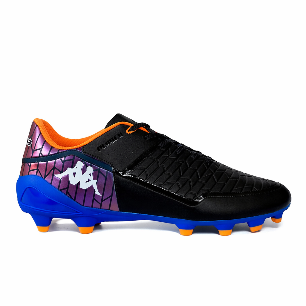Zapatilla Fútbol Hombre Kappa Kombat FG Negro Azul-0