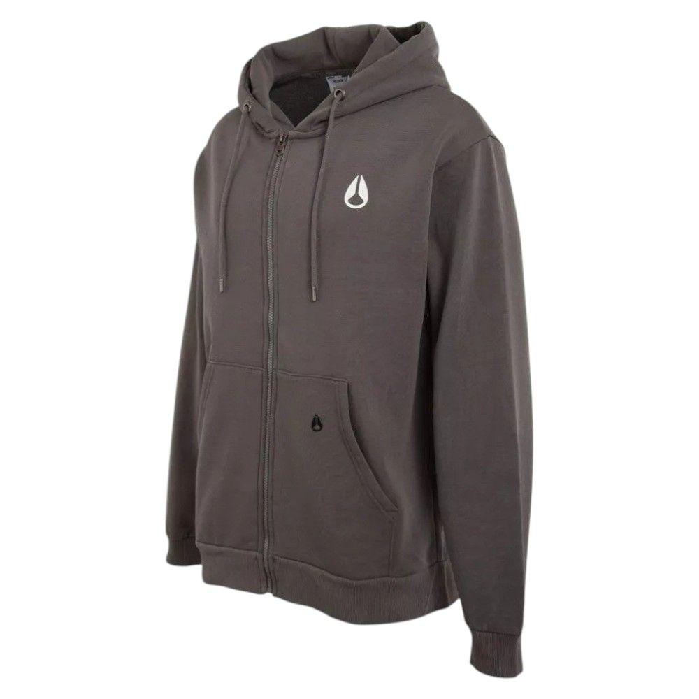 Polerón Hombre Full Zipper Charcoal Double Logo-1