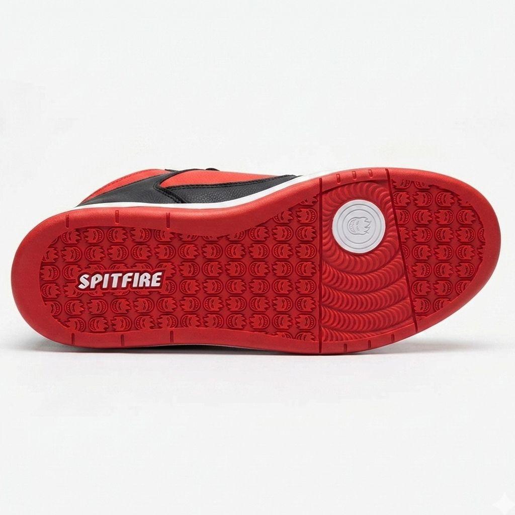 Zapatillas Urbanas Hombre Spitfire High Top New Season Rojo Negro-2