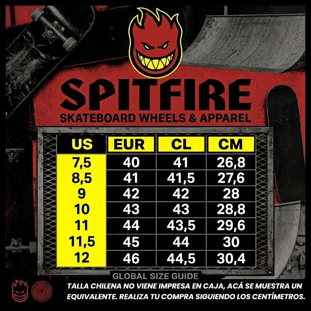 Zapatillas Urbanas Hombre Spitfire High Top New Season Rojo Negro-4