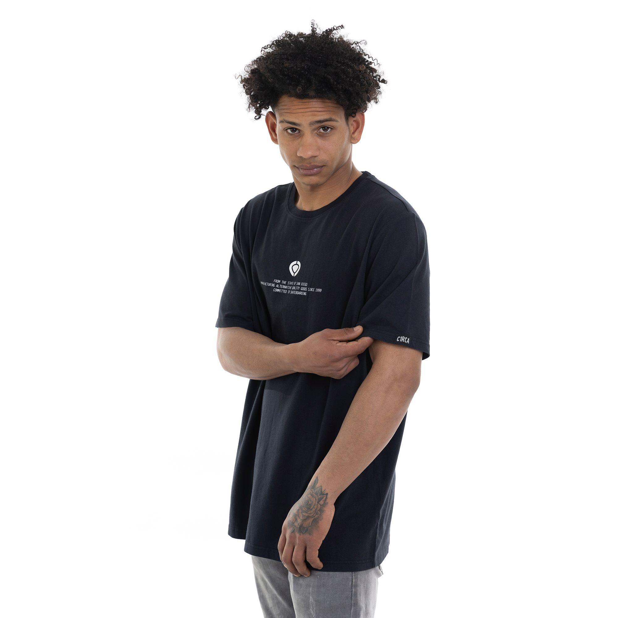 Polera C1RCA Lock Tee Algodón Negro-3