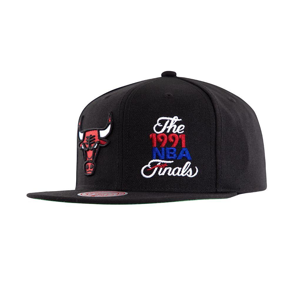 Gorro Chicago Bulls Finals 1991 Negro Mitchell and Ness-2
