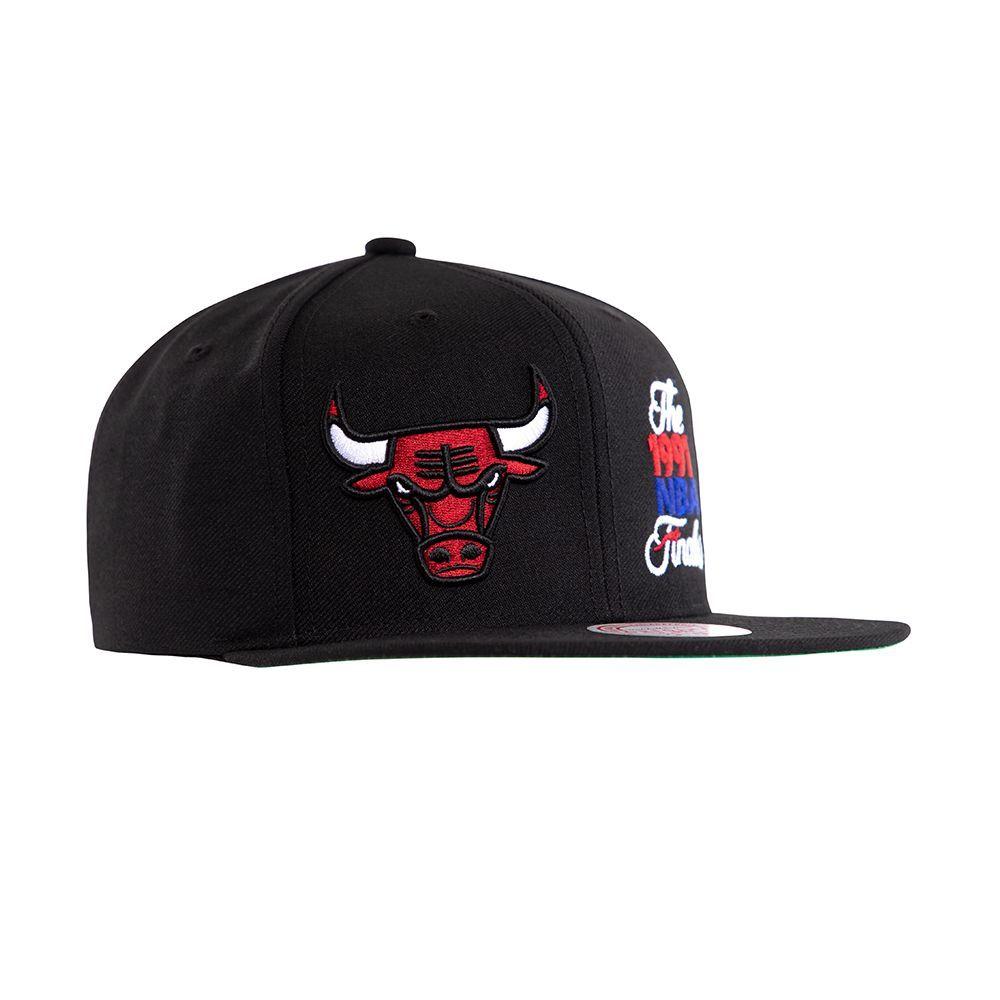 Gorro Chicago Bulls Finals 1991 Negro Mitchell and Ness-1