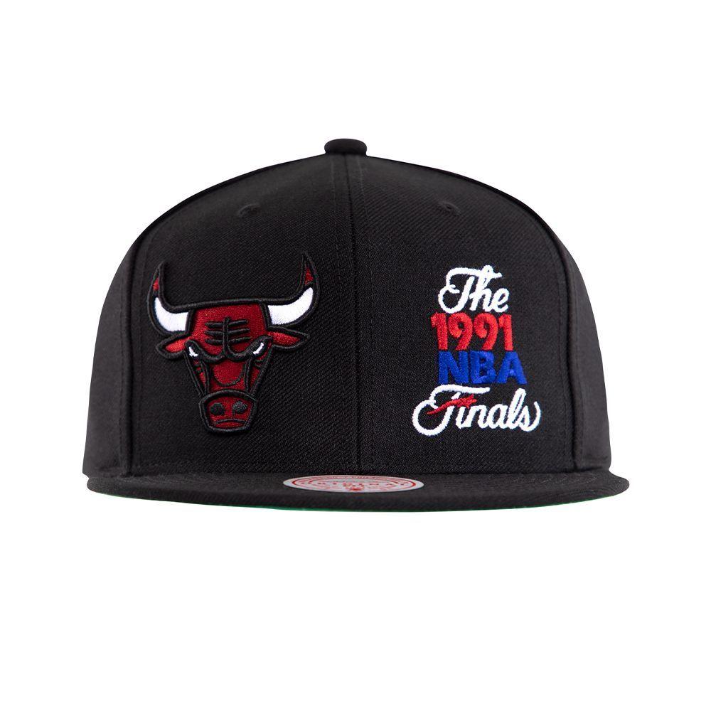 Gorro Chicago Bulls Finals 1991 Negro Mitchell and Ness-0