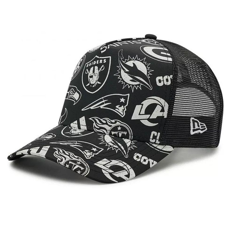 Jockey Gorro Trucker Escudos NFL Negro New Era-1