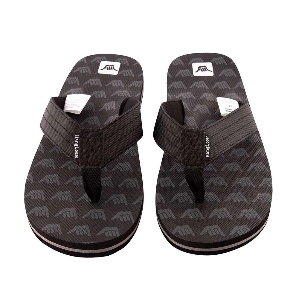 Sandalia Hombre Multi-Icon Negro Hang Loose-2