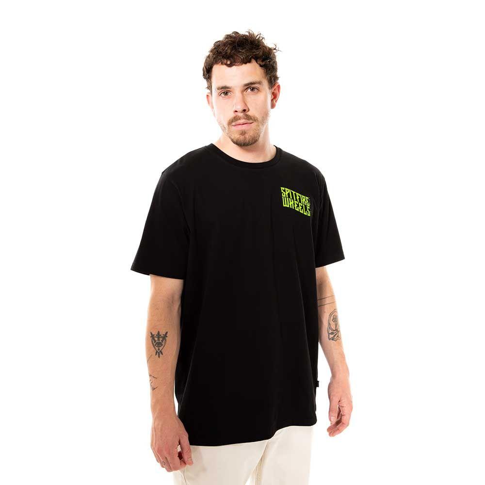 Polera Manga Corta Negro Spitfire-1