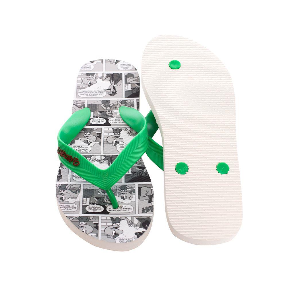 Sandalias Hombre Hawaianas Gris Verde Condorito-4