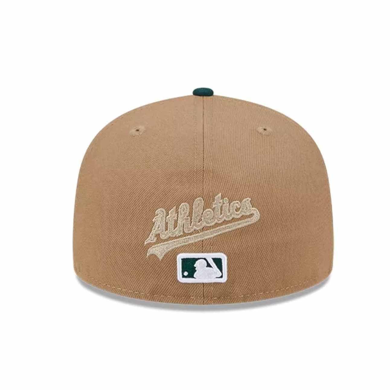 Jockey New Era 59FIFTY Oakland Athletics MLB 8-Bit Wordmark Beige-3