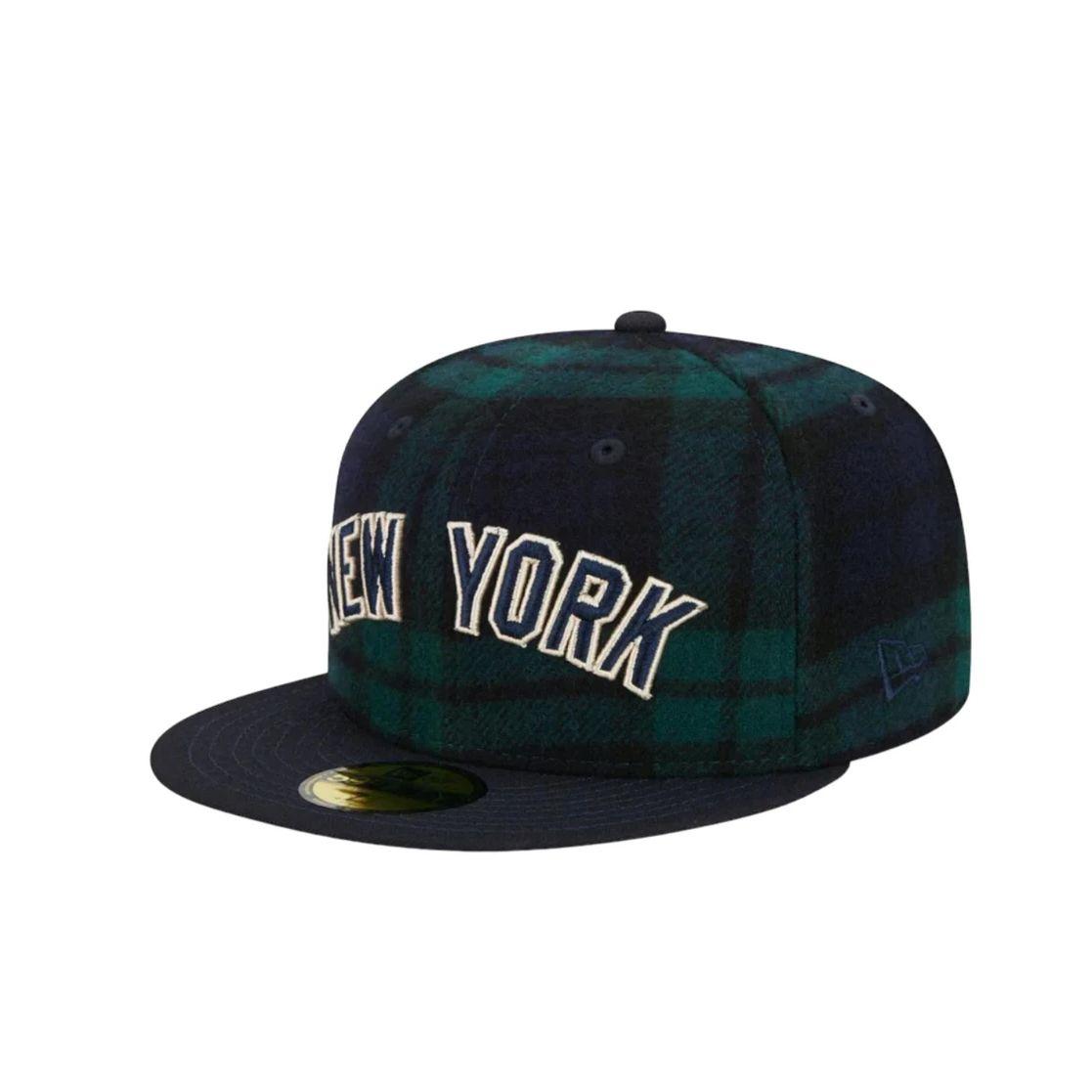 Jockey Gorra New Era 59FIFTY Yankees Cuadros Verde/Azul-3